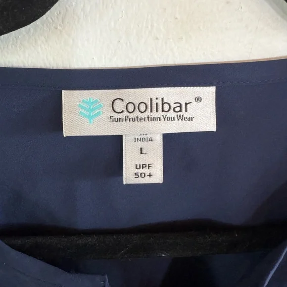 Coolibar Women’s L Santa Barbra Tunic Top UV Protection Vacation Cruise Beach - Picture 3 of 14